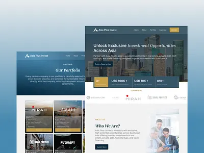 Asia Plus Invest - Website Redesign & Development branding figma framer ui uiux design web design framer
