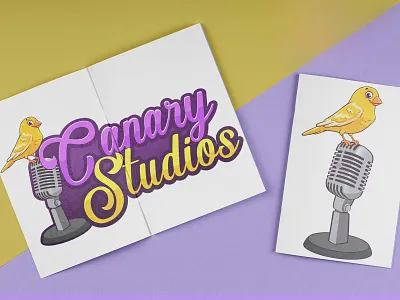 Cute Bird Cartoon Logo Design| Mascot Logo for Media & Podcast bird branding canary cartoon cover design cute design gerdoo graphic design illustration logo mascot podcast