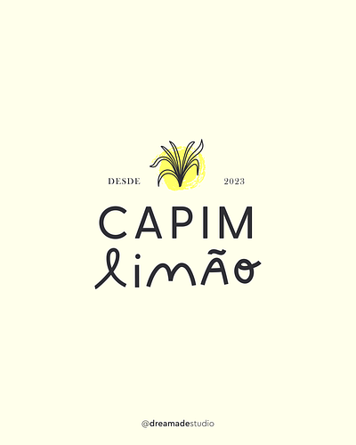 Visual Identity | Capim Limão Branding art branding design graphic design illustration illustrator lemon logo vector visual identity yellow