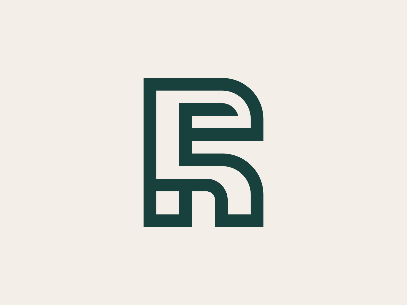 RE Logo brand identity branding combination costom letter creative digital art er initial letter re lettermark logo logo type logodesign logomark re type vector