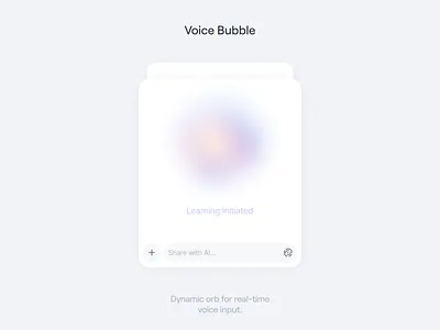 Today’s UI: Voice Bubble aifigma aiui aiux figmadesign headstartui productdesign uidesign uxdesign