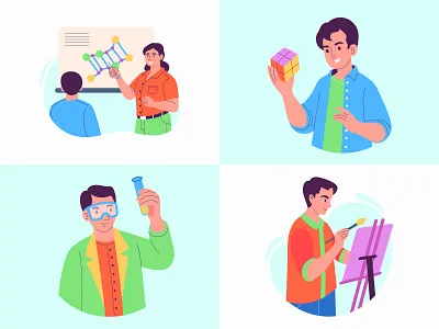 Education illustrations 💥 class room education illustration school