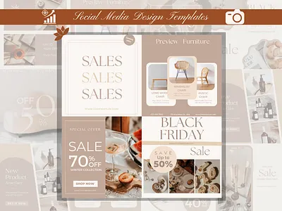 Sales Social Media Design: Canva Templates🔥🔥 graphic design