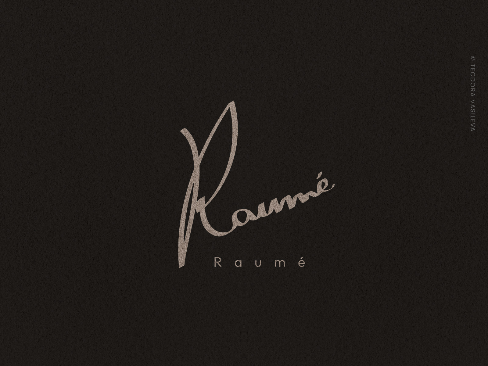 Raumé Signature Logo brand design branding creative branding dribbble design elegant logo fashion branding handwritten logo identity design logo design logo inspiration luxury branding minimal logo minimalist design modern branding personal brand signature logo typography design visual identity