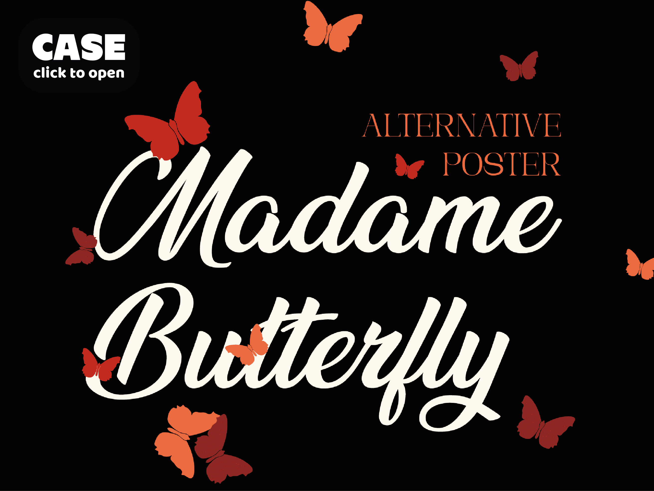 Madame Butterfly. Alternative Poster graphic design illustration illustrator poster sofia shivilko theatre poster vector
