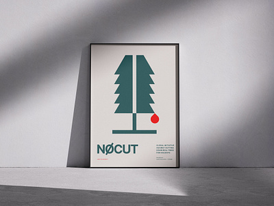 NoCut Poster Design action art awareness blood cut decor drop environment frame global graphic design green holiday initiative pine poster saw tree wall