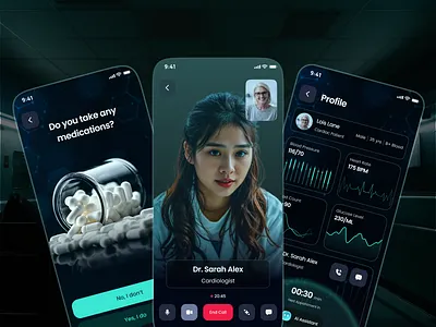 Medical App Design app design clinic app consultation doctor app health health app healthcare healthcare ui hospital app medical medical app medical app design medical app interface mobile design online consultation