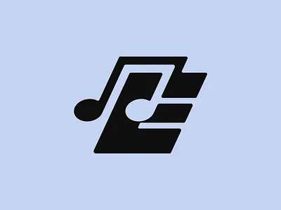 E and Music icon logo audio e e logo emblem illustration letter letter e lettering logo logo design media minimalist monogram logo music play song typefaace video