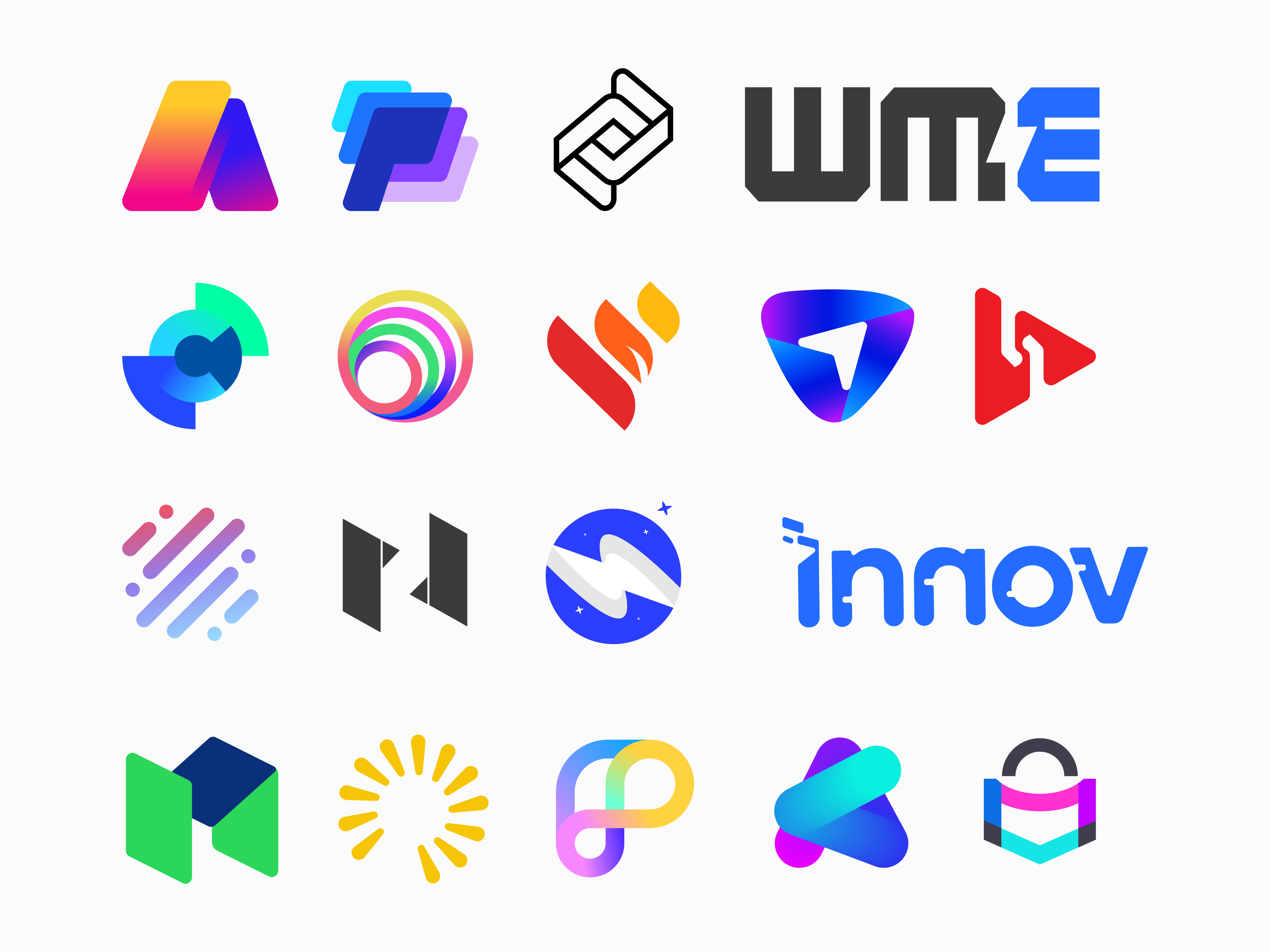 Example of Client Work: Modern Logos & Futuristic Brand Identities Vol: 1