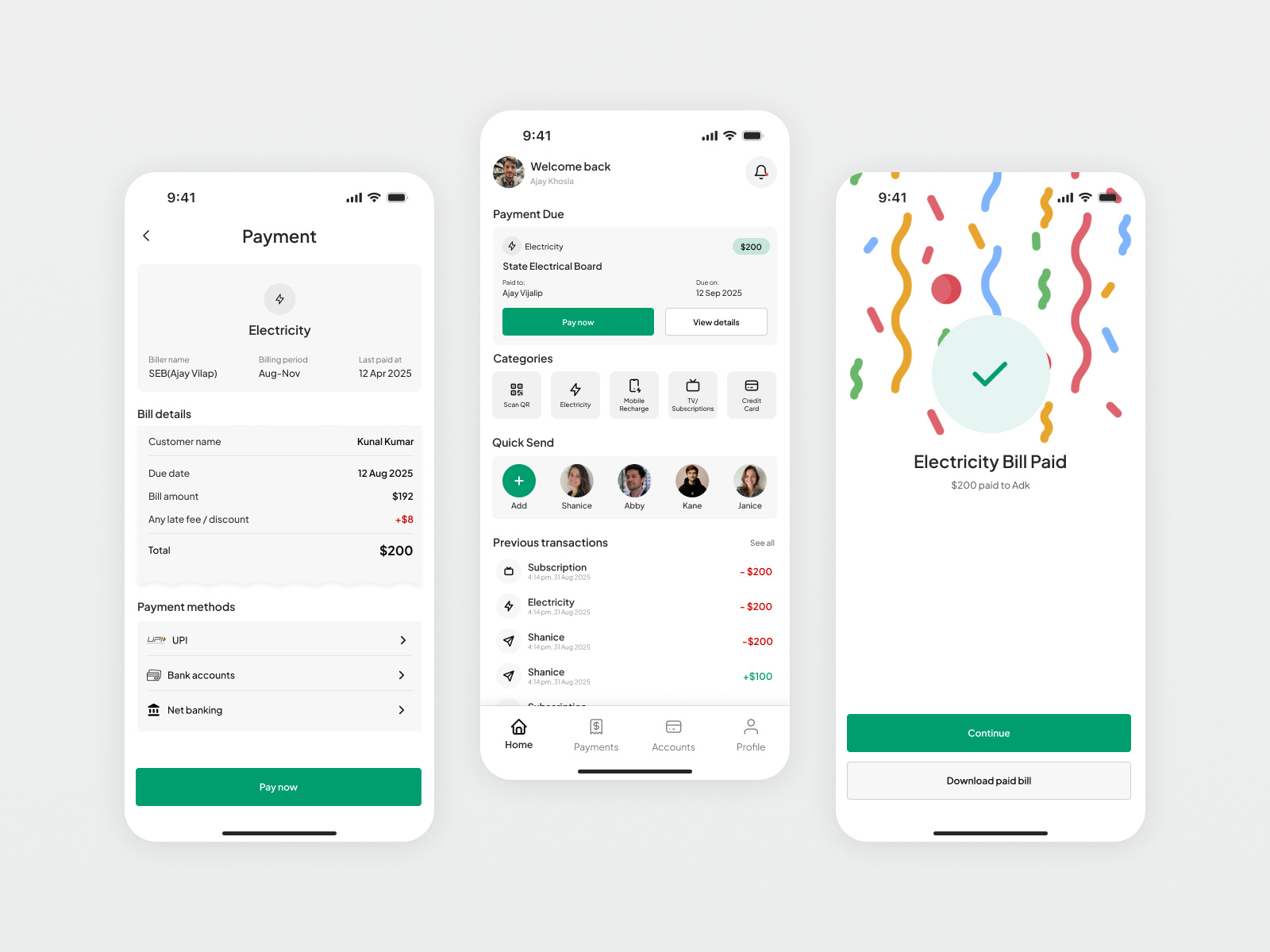 💳 ZapPay – Simple, Fast Bill Payments design finance app finance mobile app fintech graphic design mobile app payment app design product design transaction ui ui ui design user experience ux design