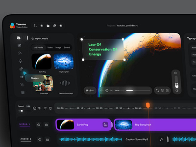 Video Editor edit editor maker movie movie maker platform timeline ui uiux ux video video editor videoeditor web web app web design web ui webdesign website website design