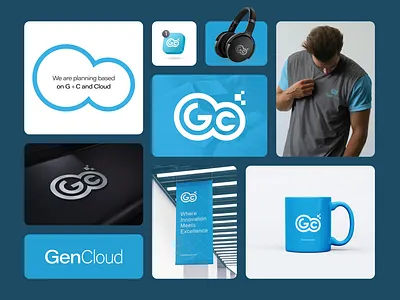 GenCloud | Cloud Service | Logo Design branding cloud cloudlogo gc graphic design hosting icon initiallogo lettarlogo logo modernlogo newlogo techlogo web