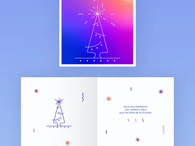 Christmas card adobe illustrator cartedenoel cartedenoël christmascards christmastrees cleandesign design energysource energysources geothermalenergy graphic design graphicdesigner graphicdesignportfolio heatingsolutions illustration print design renewableenergy simpledesign sourceenergy vector