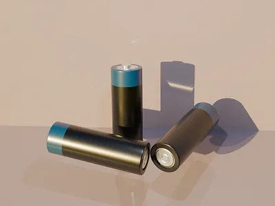 AA Batteries – Blender 3D Product Render 3d 3dillustration 3dmodeling 3drender aabattery battery blender blender3d blendercycles cycles everydayobjects materialstudy metallic minimalist productdesign productviz realistic rendering shader