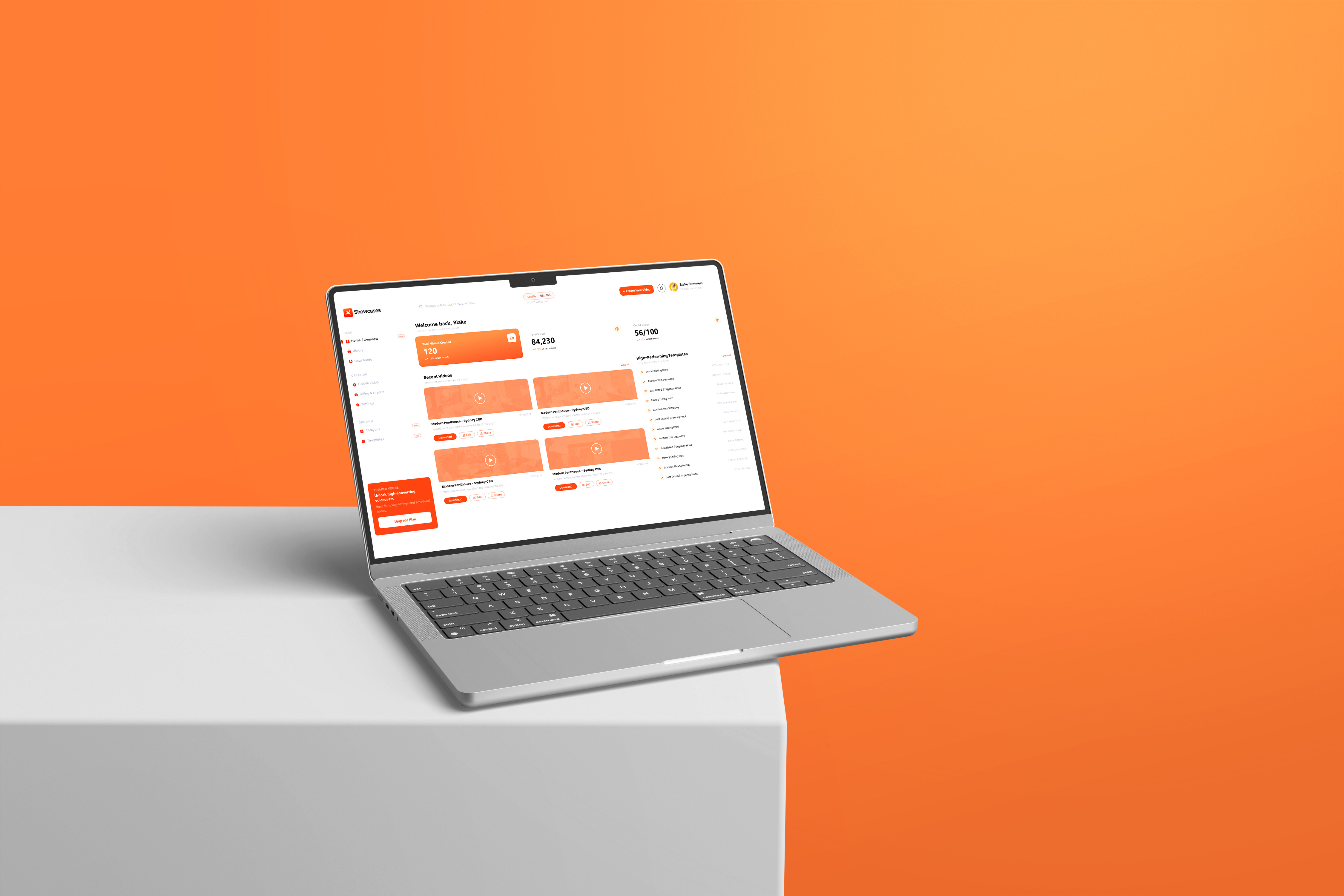AI Video Creation Dashboard dashboard