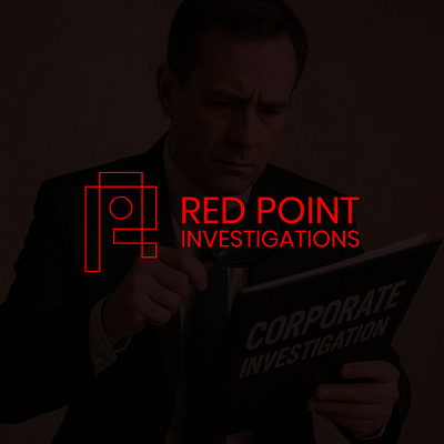 Red Point Investigations agency logo brand identity branding creative design graphic design logo logo design logo designer minimalist modern private investigators safety security vector