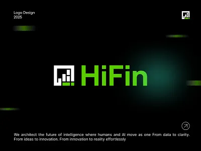 HiFin | Modern timeless logo branding custom logo iconic logo logo logo design modern logo techlogo timeless logo