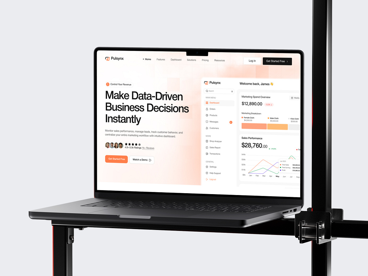 SaaS Landing Page - Sales and Marketing Image 0