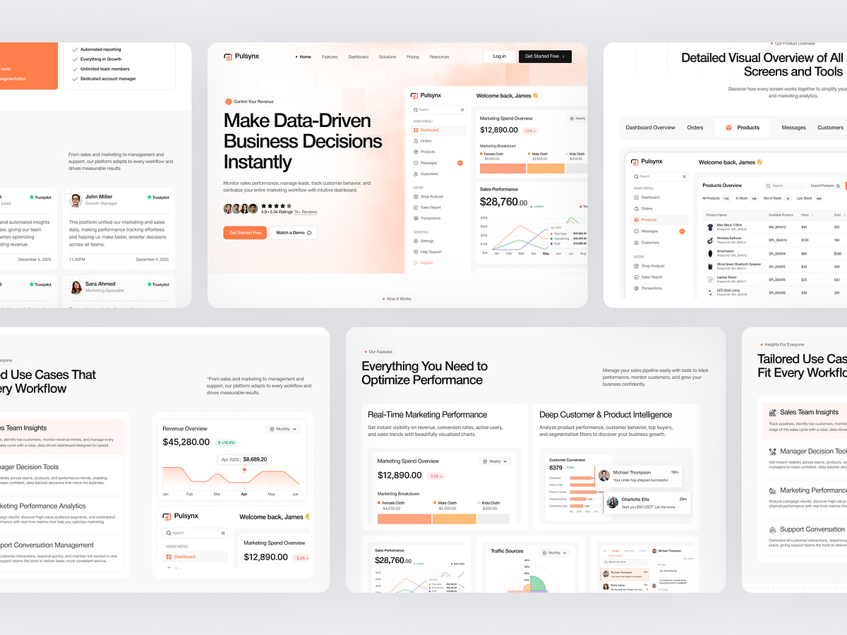 SaaS Landing Page - Sales and Marketing Image 2