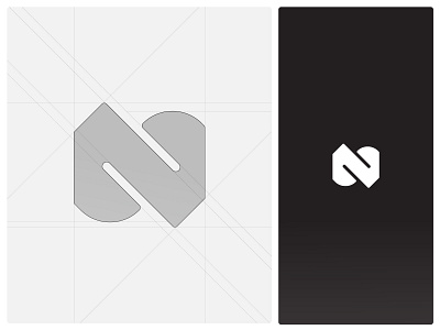 Abstract N Letter Logo // For Sale branding branding design clean logo creative logo design flat logo geometric logo grid logo logo logo inspiration minimal logo modern logo monogram logo n n letter logo n logo n monogram
