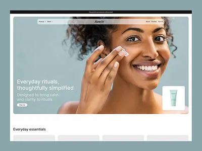 Shopify Skincare eCommerce Website ecomm landing page s shopify shopify ecommerce shopify skincare shopify skincare website shopify store shopify website skincare ui ux web design website website design