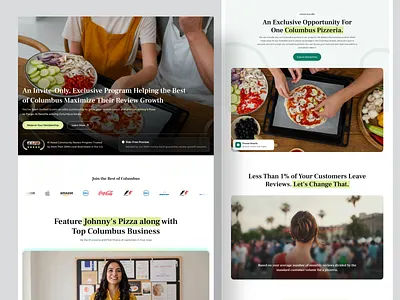 Johnny’s Pizza – Customer Review Collection Platform customer management graphic design hero design landing page design marketing pizza restaurant product design restaurant landing page restaurant ui restaurant website design ui ui ux design user experience wavespace web design web design concept website website design website development website ux