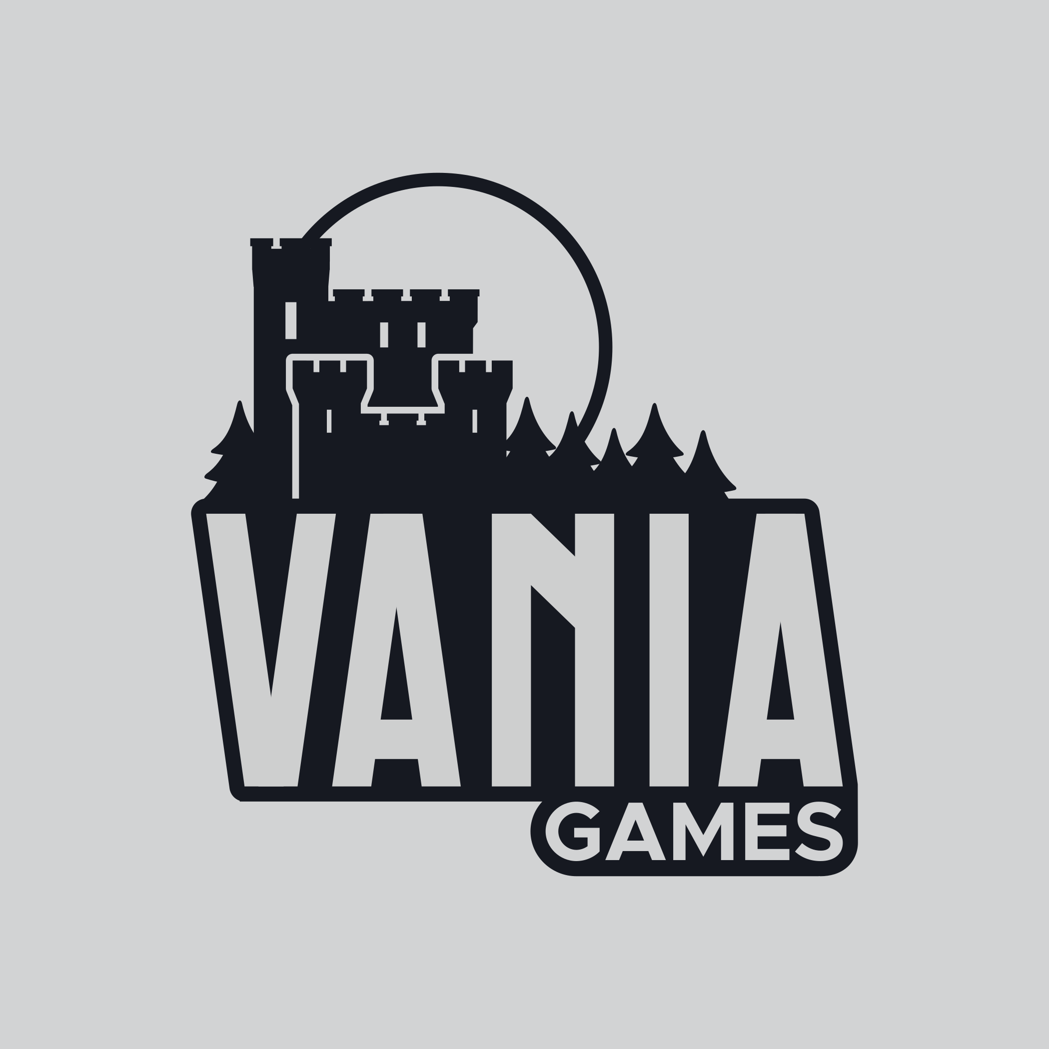 Logo Design for Vania Games branding castle commission design freelance work game studio gaming graphic design logo logo design logo design branding logo designer vector