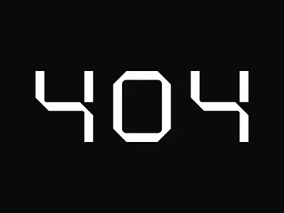 404 - Page Not Found - Logo 404 errorpage logo modernlogo page not found pagenotfound raydient studio raydientstudio