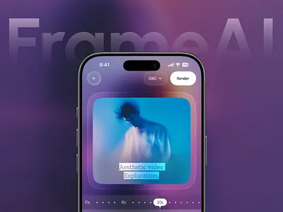 AI - Video Creation Mobile App ai ai app ai image generator ai mobile app ai video creator ai video generator app app concept app design creation generation interface mobile mobile app motiondesign nextgenapp product video video editing video generator
