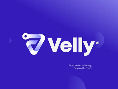 Velly - V logo, V letter tech logo, UI, AI, Modern logo, App, UX ai app application branding creative logo gradient logo logo logo design logo designer modern logo modern v logo software tech logo technology logo ui v letter logo v logo v tech logo web3 website