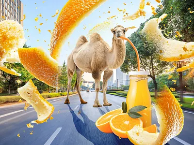 Image d' un chameau graphic design