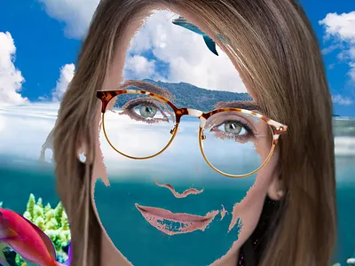 Image d'un regard de femme 1 graphic design