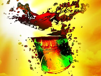 Image d'une canette de jus de fruit graphic design