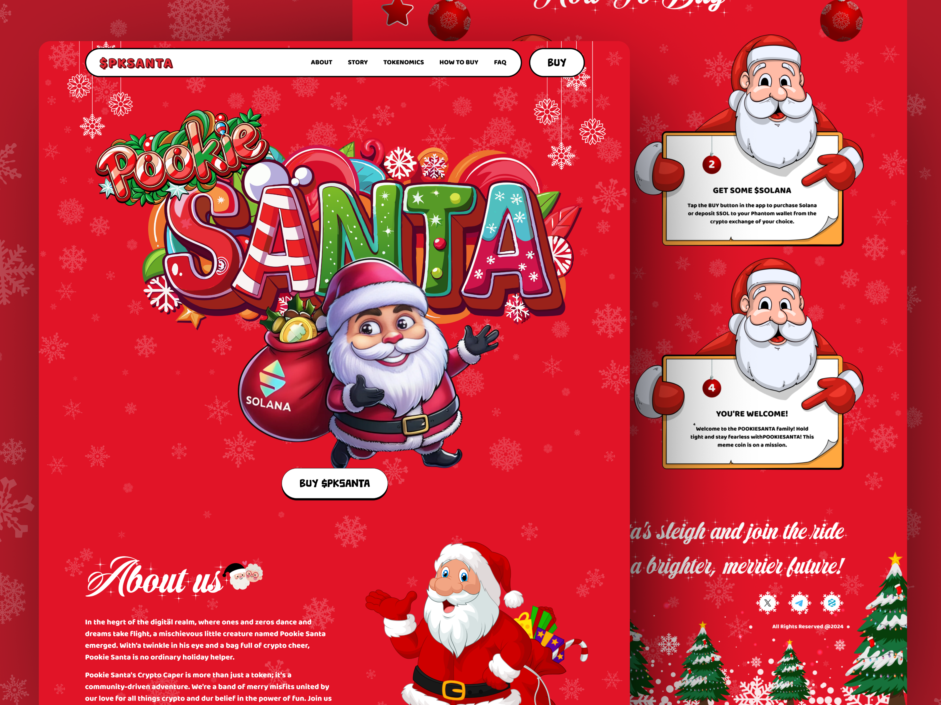 Example of Meme Coin Website & App UI Design