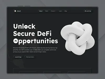 DeFi Landing Page 3d ai banking crypto cryptocurrency defi defi landing page finance financial fintech ico investment landing logo token uiux wallet web 3 web app web design