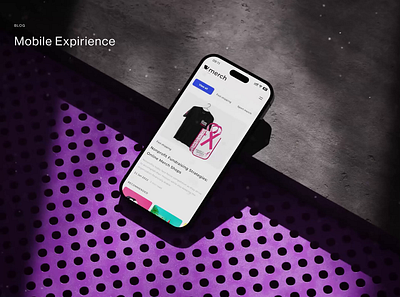 Merch.com Blog — Vibrant Mobile Experience 3d animation app article blender blog clean clothes crypto game gradient mobile motion motion graphics saas shop store swap web web3
