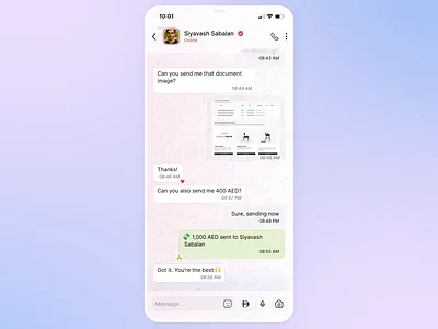 One‑Tap Transfer Flow animation app follow appdesign chat clean ui design design progress figma figmotion minimal design money transfer motion graphics payment social app ui ui design uiux ux