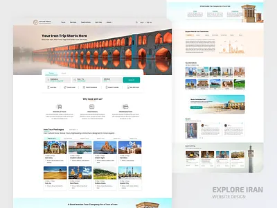 Explore Persia graphic design ui