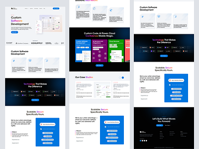 Agency Landing Page UI Design agency landing page agency website design conversion focused design corporate website design landing page design modern website product design responsive web design saas agency tech agency website ui design ux ui design web design website ui