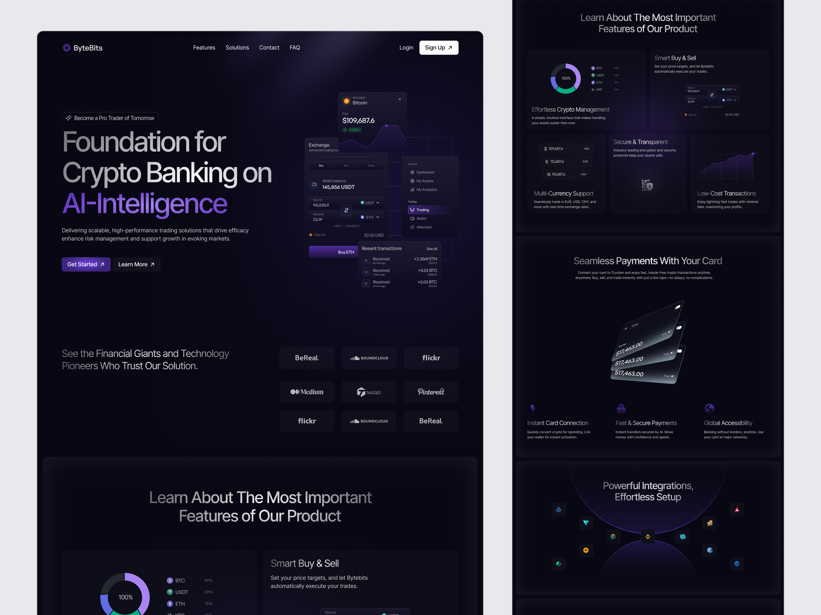 Example of Saas Landing Page