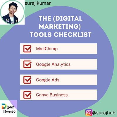 The top digital marketing tools checklist #digital marketing automation benefits canvadailychallenge digital digital marketing graphic design marketing tools