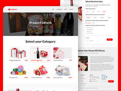 Gift Boxe's Details Page Design color description design details info information list summary textures trending ui ui design ux web design