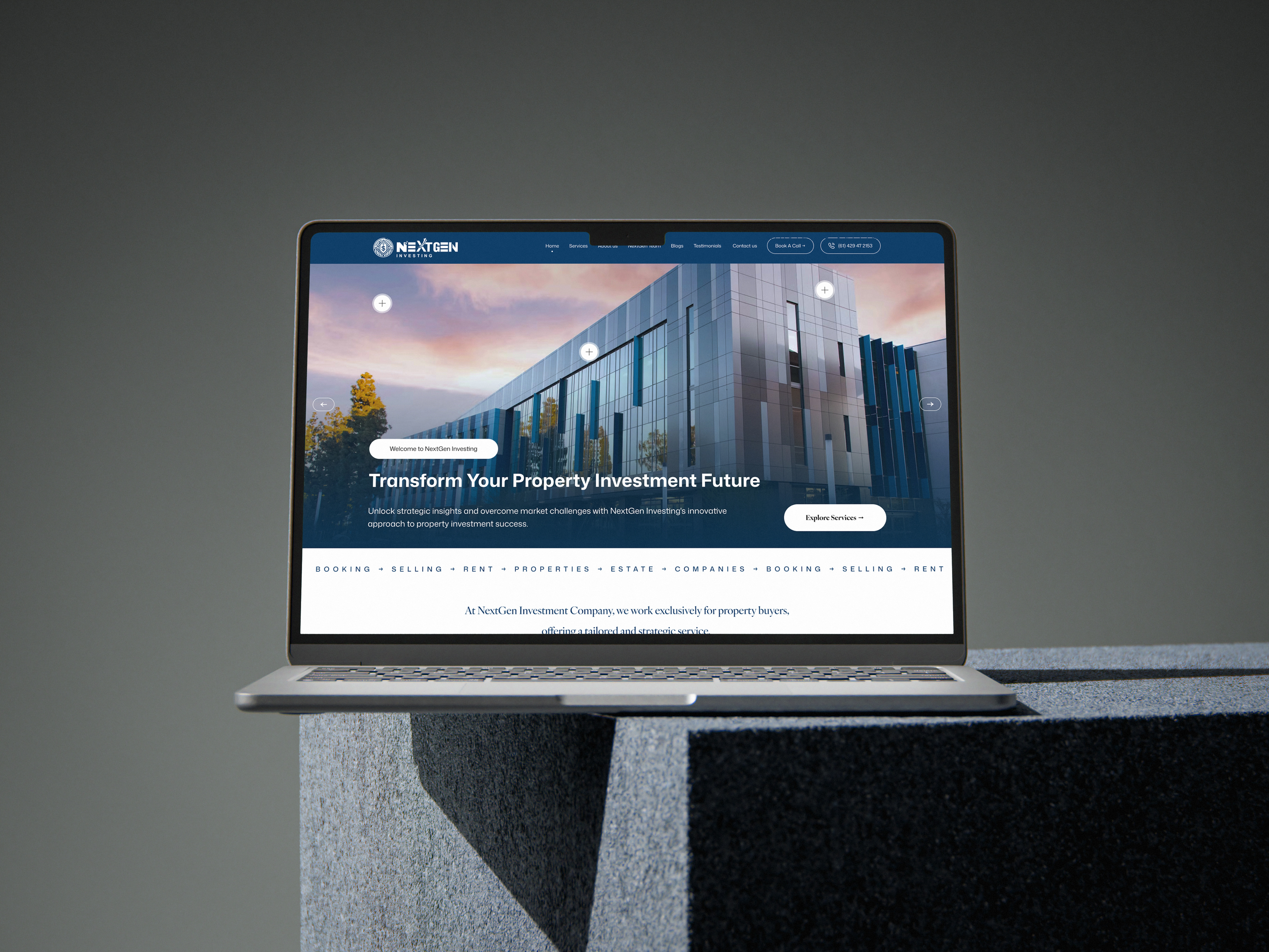 NextGen Investing conversion design data driven ux enterprise ux financial services investment platform product design property investment saas design smsf calculators soraax ui design ux design web design