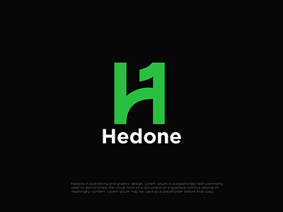 Hedone - logo design letter H brand identity brand identity branding creative ecommerce h letter logo h logo h1 identity illustration logo logo design logo designer logomark logos modern logo monogram number1 numeric symbol tech