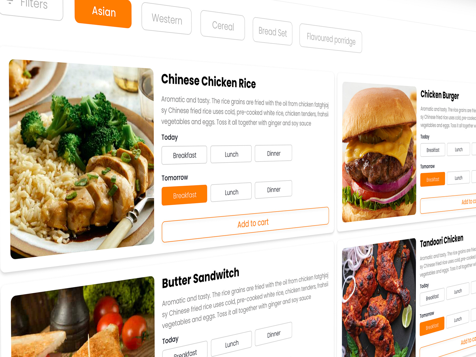 Meal Ordering App by Sathish Rakin on Dribbble