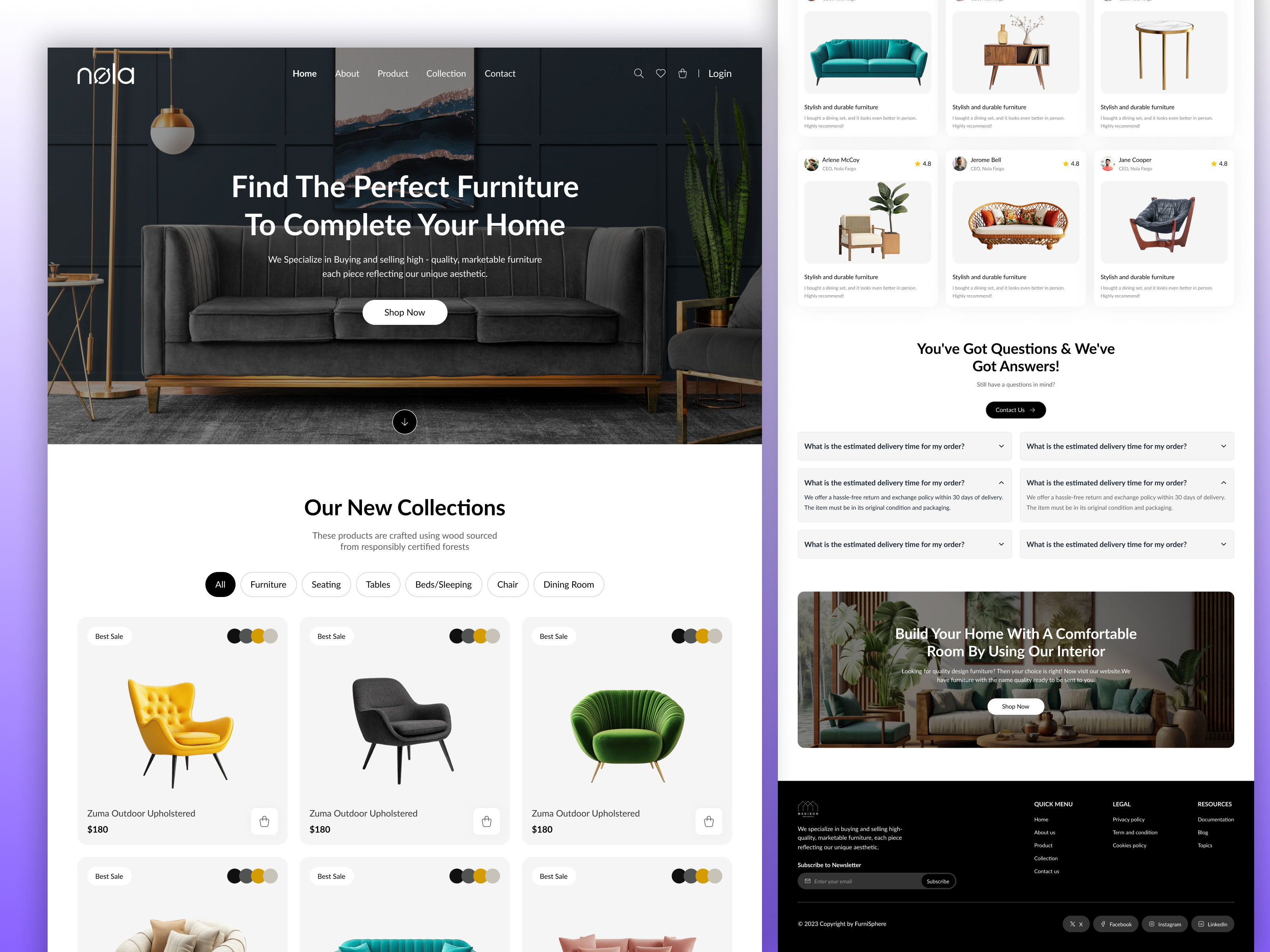 Example of Ecommerce Website Design + Development