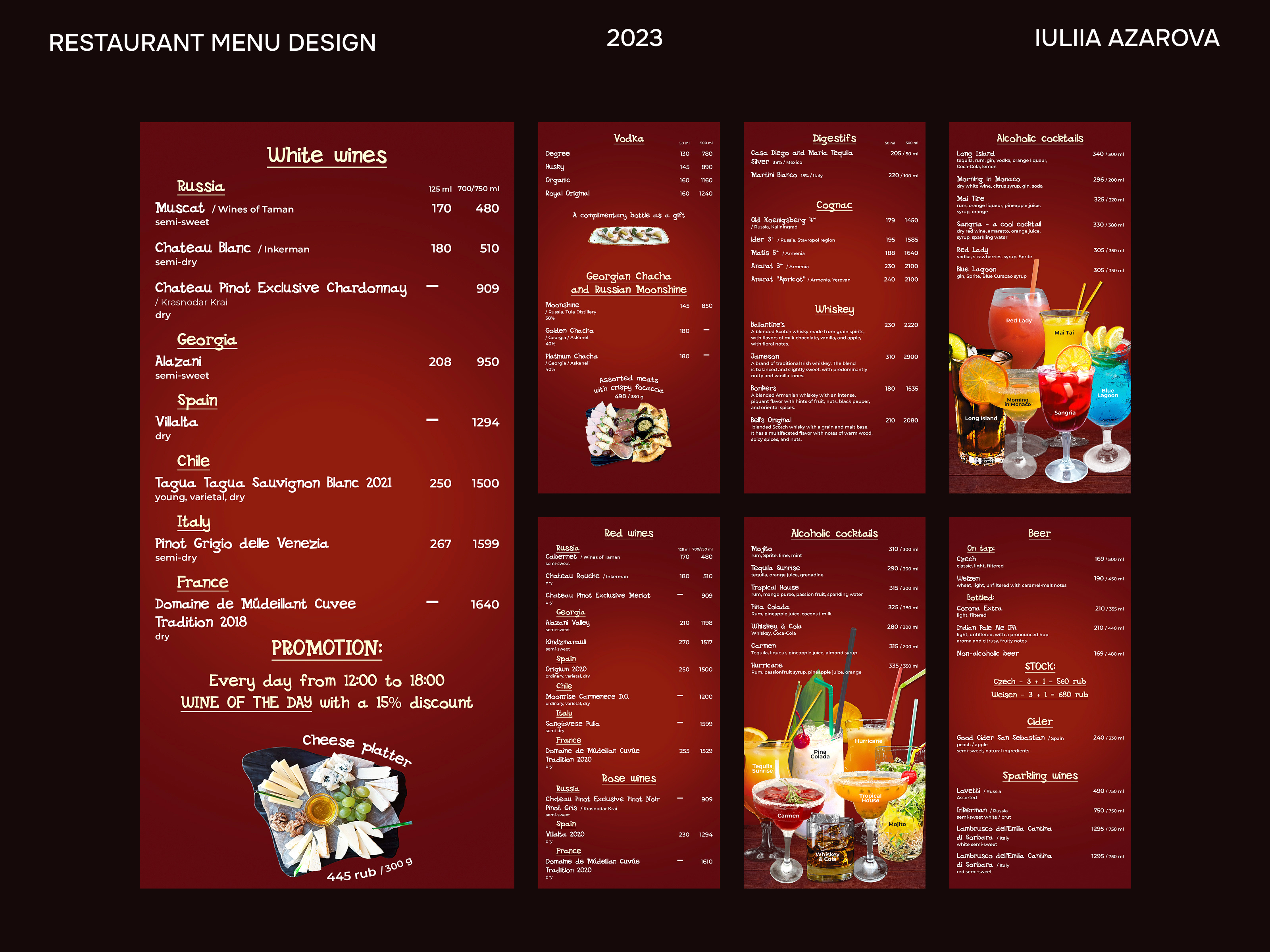 Example of Restaurant Menu Design