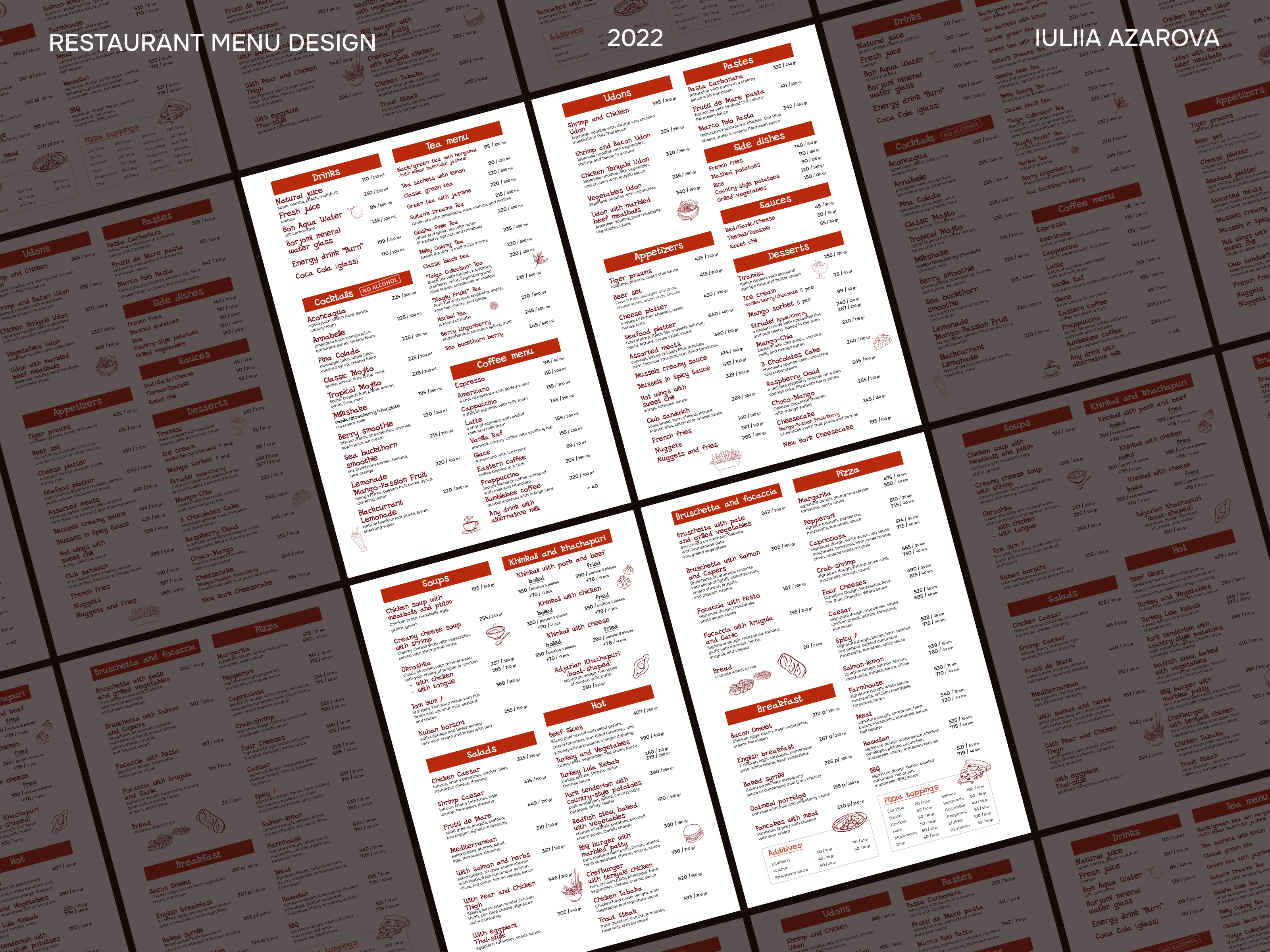 Example of Restaurant Menu Design