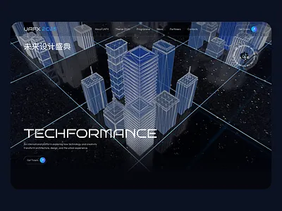 UAFX – Futuristic Conference Landing Page Template 3d components conference design system event figma futuristic landing page responsive design ui design web design