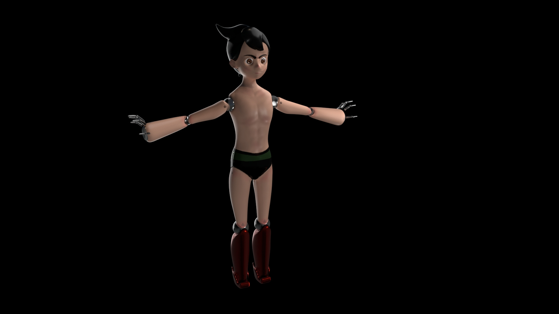 3D student project - Astro boy, 2019 3d animation astro boy maya scult texture uv wireframe
